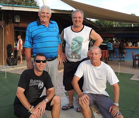 (From left) Peter Erikson, Tony Aslett, Andre Coetzee and Brendan Cope.