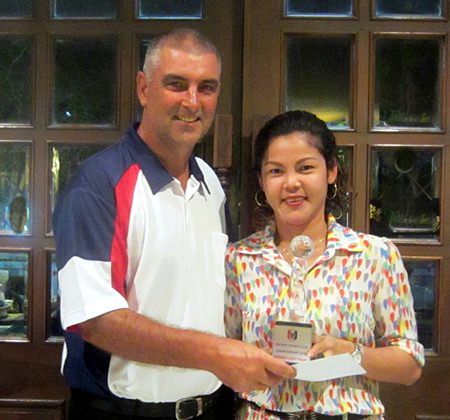 Vipavee Niamcham (right) topped the Ladies Flight.