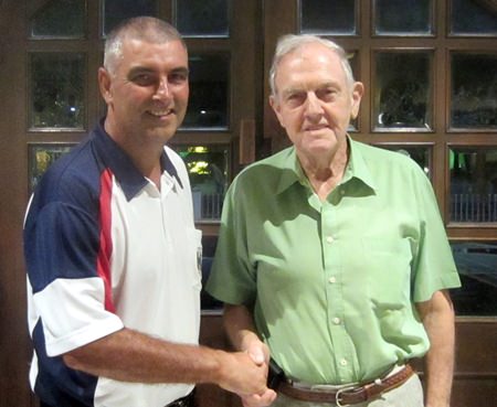 Tom Breslin (right) won the Seniors Flight.
