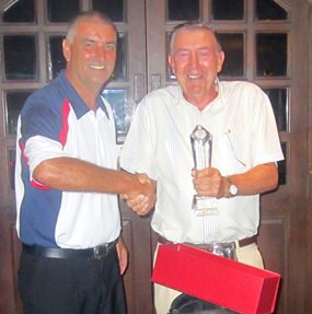 Eddy Beilby (right) was crowned the new Stableford Champion.