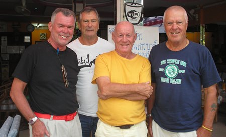 (Left-right) Dennis Scougall, Bryan Rought, Rod Howett and Jim Connelly.