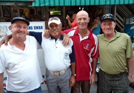 (Left-right) Andrew Allen, Ebrahim, Alain Taddei and Frankie Sharratt.