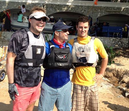 The top three, Mark Tchelistcheff flanked by Jordan Rumsby and Axel Frefel.