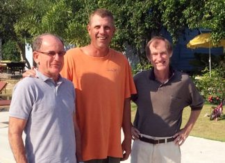 Edwards edges ahead Paddy Devereux, Bob Edwards and Jonathan Pratt.