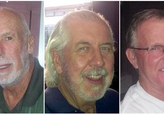 (Left to right) Wilf Wellman, Walter O’Keefe & Mike Korney.