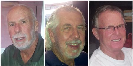 (Left to right) Wilf Wellman, Walter O’Keefe & Mike Korney.