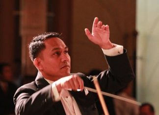 Taking the reins: conductor Lt. Col. Prateep Suphanrojn.