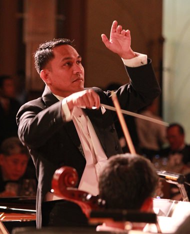 Taking the reins: conductor Lt. Col. Prateep Suphanrojn.