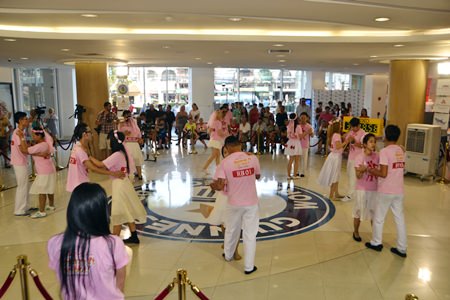 Nine of the 10 couples who took part in the Ripley’s dance marathon were still standing when the record was set at 35 hours and one second.
