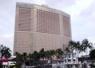 Two French nationals allegedly landed atop the Ambassador Hotel when strong winds caught their parachute whilst they were parasailing.