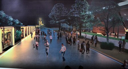 This artist’s rendering shows part of what might be constructed on Pratamnak Hill to turn it into what officials are calling a world-class tourist destination.