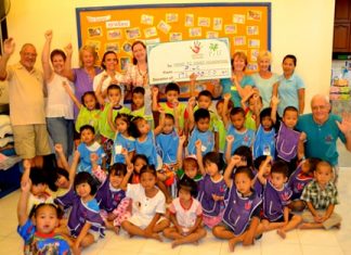 PILC’s first visit this year was to donate funds to the Hand to Hand Foundation.