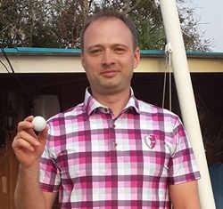 Eero landed his first hole in one at Burapha on Monday.