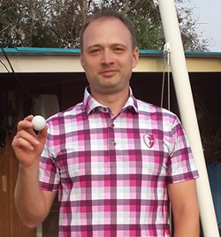 Eero landed his first hole in one at Burapha on Monday.