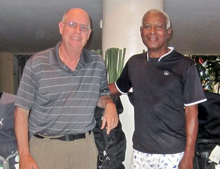 Richard Kubicki (right) and Brian Parish (left) with one of BJ Holiday Lodge’s finest.