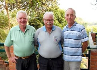 Steen Habersaat and Colin Blues with Dave Richardson.