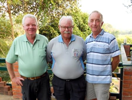 Steen Habersaat and Colin Blues with Dave Richardson.