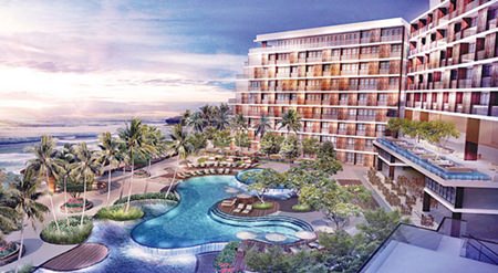 An artist’s rendering shows the 172-room Amari Galle hotel, set for opening at the end of 2016.