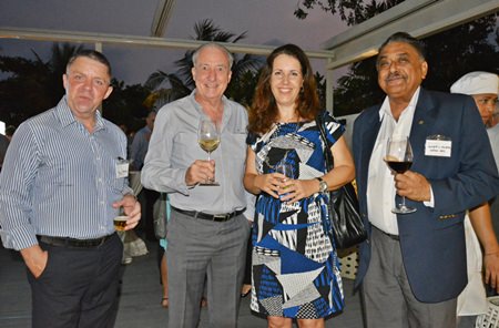 (L to R) PMTV Productions Manger Paul Strachan, Dr. Iain Corness, Carolyn Whitehouse and Peter Malhotra, Managing Director of Pattaya Mail Media Group form a lively quartet.