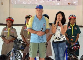 Noi Emmerson, Pattaya Sports Club charity chairperson speaks of the PSC’s dedication to charity for underprivileged children.