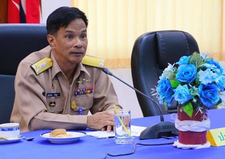 Rear Adm. Banpot Gerdpoo presides over the meeting.