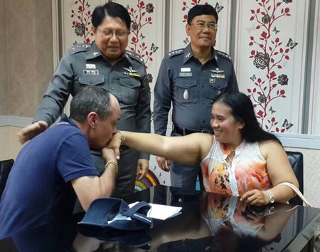 Adam Morris had his holiday saved when shop owner Phetnoi Moot returned his wallet.