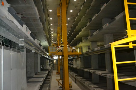 Pattaya’s new robotic parking garage offers 417 parking spaces on seven floors. 