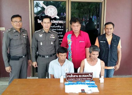 Chamnan Rahotan and Pichit Makmee have been arrested on drugs charges.