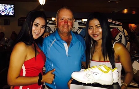 Bob Watson (centre) was a multiple winner on the day.