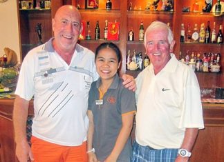 Mike O’Brien and Dave Cooper with one of BJ Holiday Lodge’s finest.