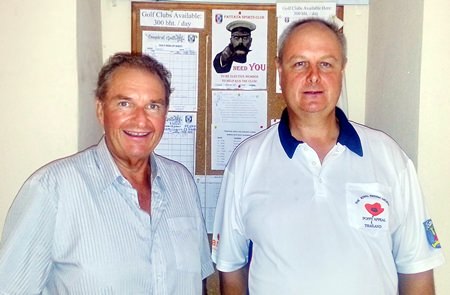 Andre Van Dyk (right) with Nigel Perry.