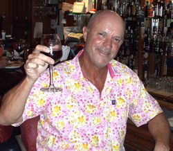 Nick Shaw celebrates his medal win.