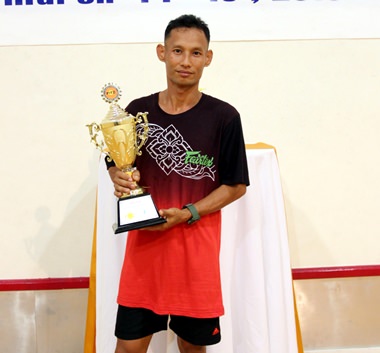 Thosphol Kumkongkhaew was the winner of the 2nd Fitz Club squash tournament at the Royal Cliff Beach Resort in Pattaya on March 14.