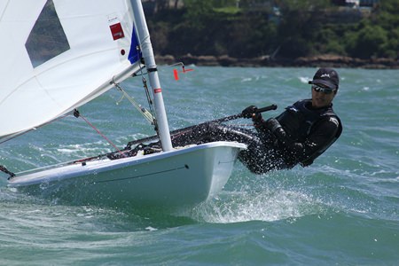 Kamonwan performs at top speed in the Laser Radial fleet.