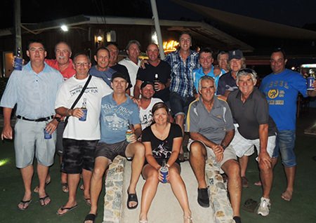 All the members of the 2015 APT Group pose for a photo at The Outback.