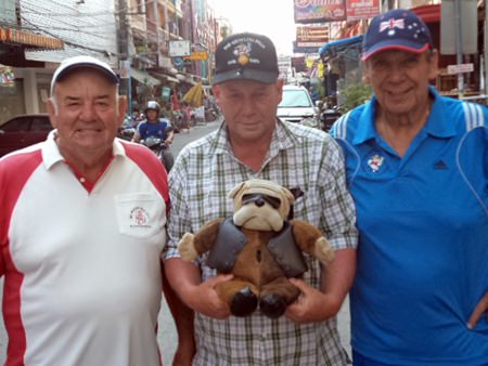(L-R) Mike Gosden, Mike Wilkes and Henry Wszola. 