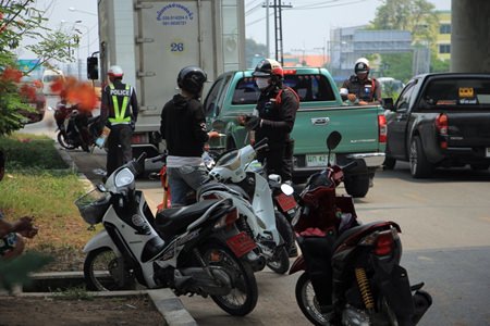 Police continue to set up checkpoints around town to check for weapons, drugs, proper driving licenses and vehicle registrations, and drunk drivers.