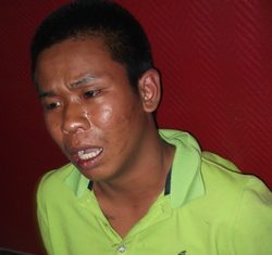 Narong Chanrasamee allegedly confessed to snatching a handbag from a Russian tourist.