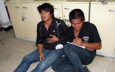 Lithikrai Jingwaja and Anuwat Wongkhamhan, along with a 17-year-old accomplice (not shown) have been charged with theft.