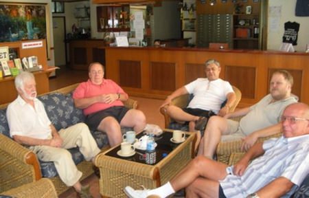 The Monday discussion group meets every week. The group was started in 2004 and has been meeting weekly ever since. With no set agenda, it offers a freewheeling and sometimes vigorous discussion on any subject which participants care to engage in.