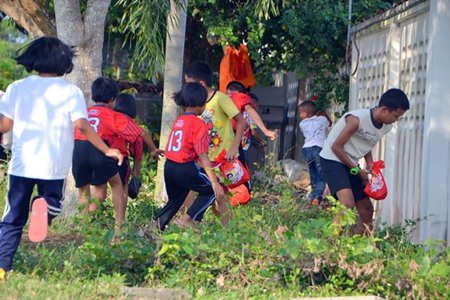 The Easter egg hunts begins!