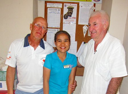 John Davis and Barry Oats with one of BJ Holiday Lodge’s finest.