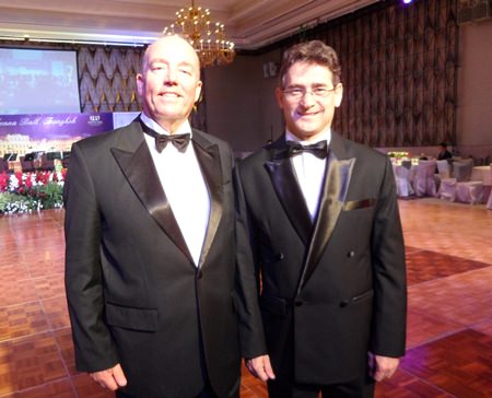 German ambassador Rolf Schulze with his colleague from Chile, Javier Becker.