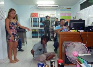 Pisit Supanaset has been arrested for allegedly slashing a speech-impaired woman in the face during an argument.