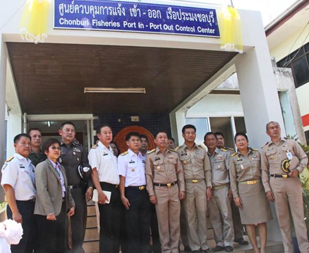 Hoping to stave off a seafood ban from the European Union, the Royal Thai Navy has opened a fishing port “control center” in Sattahip to monitor trawler traffic and register migrant workers.