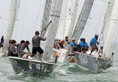 Asia’s largest multi-class regatta, the Top of the Gulf Regatta 2015, was held from 30th April to 4th May at the Ocean Marina Yacht Club in Najomtien and attracted over 700 sailors and friends to descend on Pattaya to take part in this award-winning event. For a full round-up of all the on-water action. (Photo by Guy Nowell/Top of the Gulf Regatta)