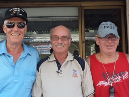 (Left-right) Gordon Clegg, John Anderson and Tony Campbell.