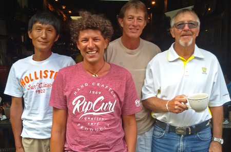 (Left-right) Kenny Aihara, Lothar Egger, Rick Allison and Bill Eyles.