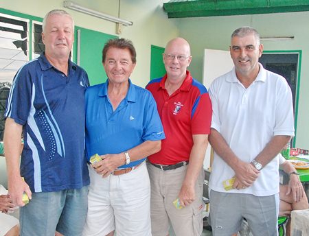 Filling fifth place on the podium, Mark West, Bob Britton, Brian Parish and Paul Alford.