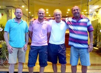 Smith reigns supreme in Hua Hin (Left-right) Jon Poole, Chris Smith, Colin James and Terry Madsen.